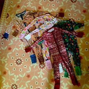 Lot of 6 Little Sleepies one piece zippies, 12-18mths